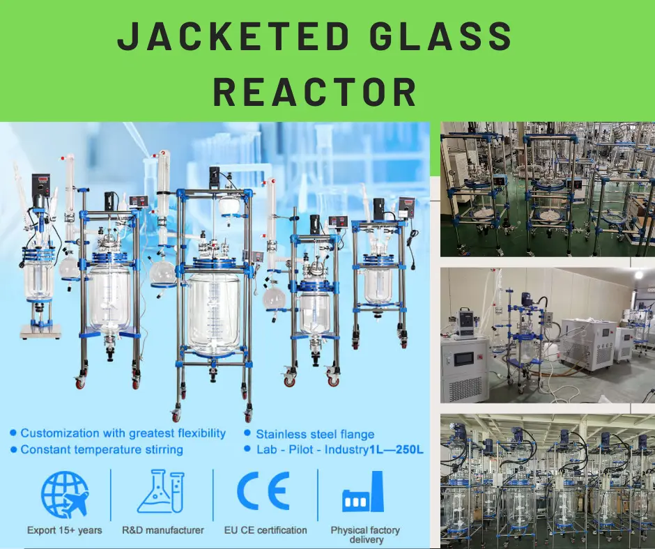 TOPTION Custom Jacketed Glass Reactor Devered Europe Case